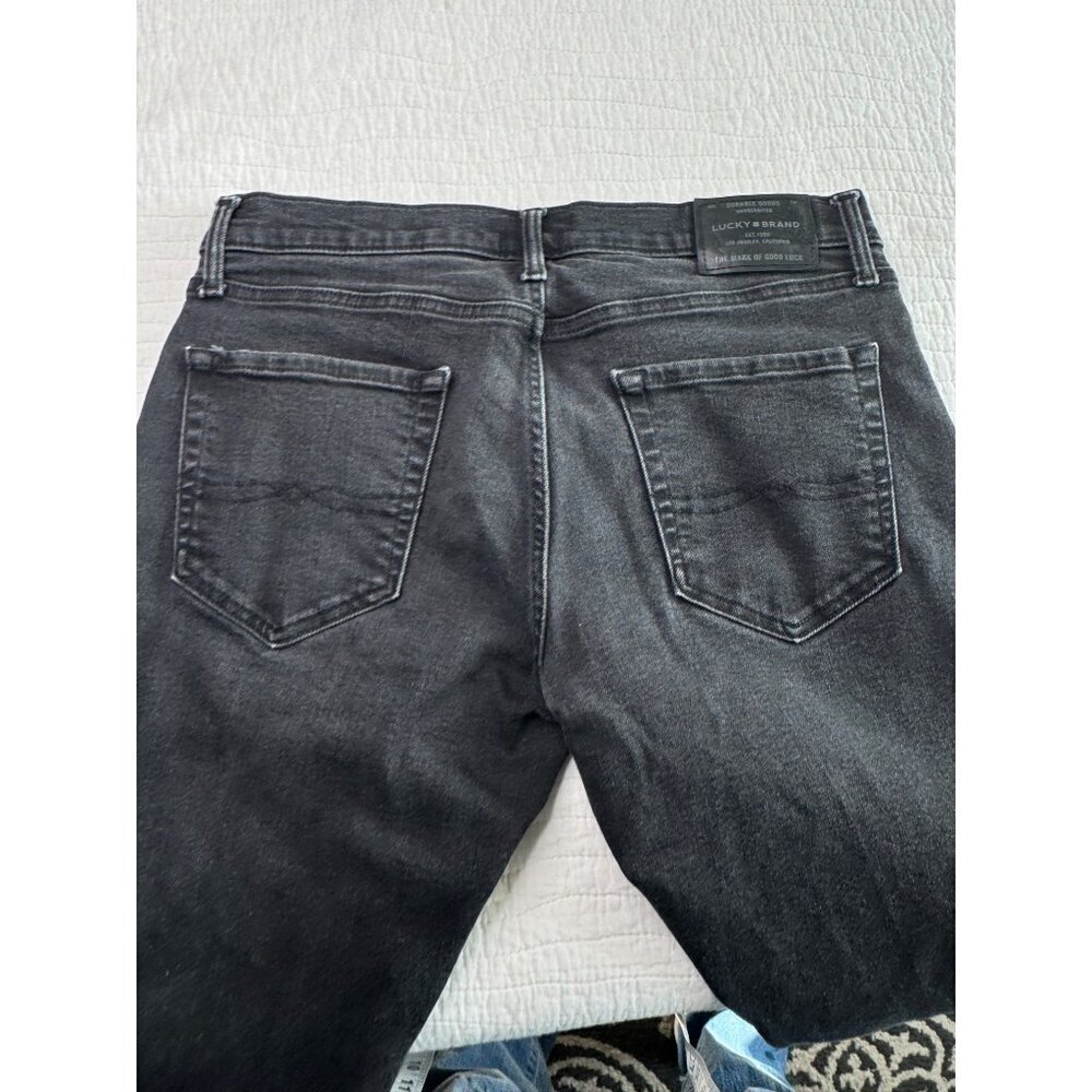 Lucky Brand Mens Black 110 Skinny Denim Casual Jeans 34X30 Everyday - Picture 6 of 9